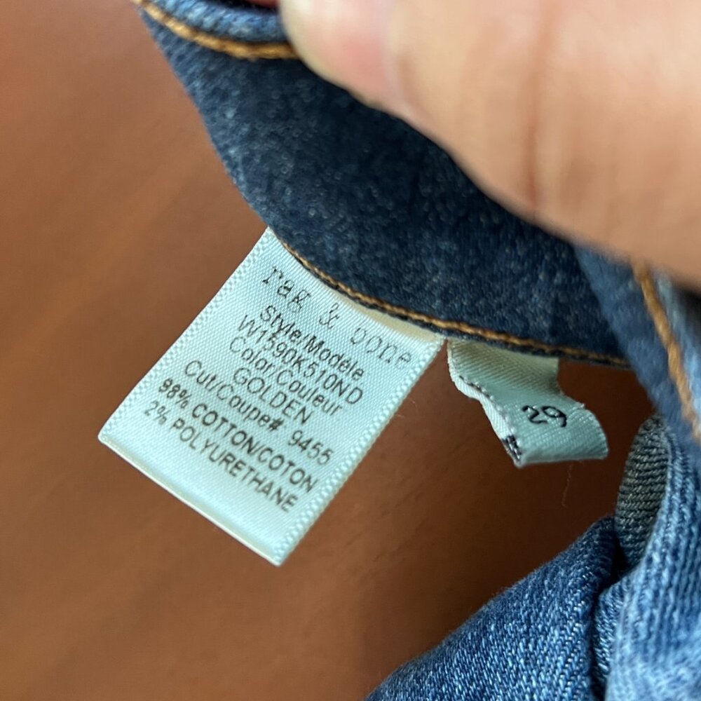 rag & bone Blue Boyfriend Jeans - Picture 11 of 11
